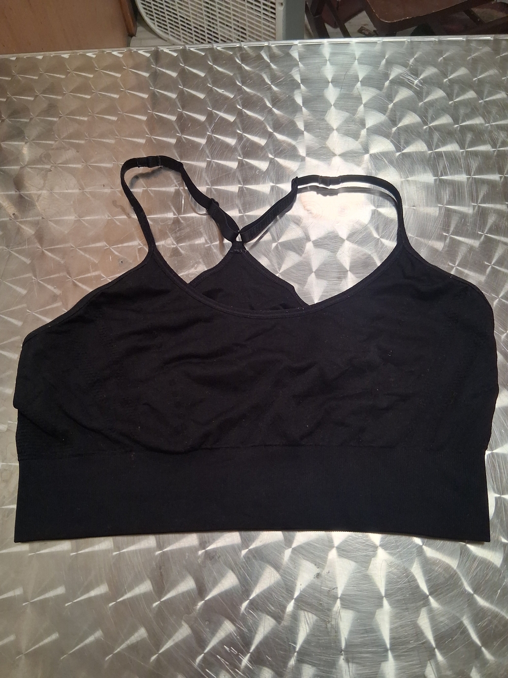 Victoria's Secret Black Seamless Bralette with Adjustable Straps